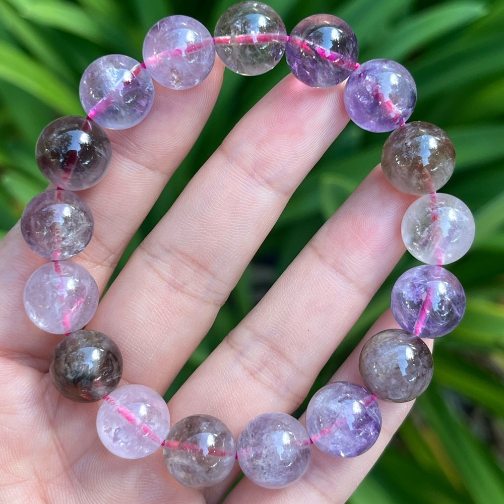 12.5mm‎ stretchable super seven bracelet